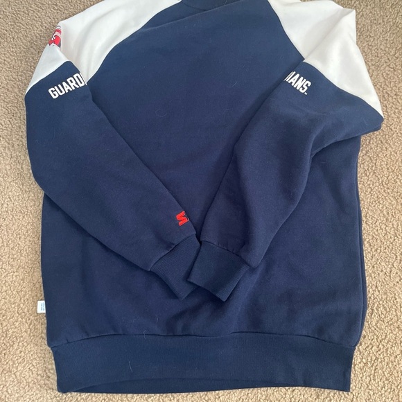 Women's Starter Navy/Red Cleveland Guardians Baseline Pullover Sweatshirt. Med. - Picture 8 of 8